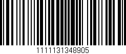 Código de barras (EAN, GTIN, SKU, ISBN): '1111131348905'