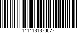 Código de barras (EAN, GTIN, SKU, ISBN): '1111131379077'