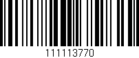 Código de barras (EAN, GTIN, SKU, ISBN): '111113770'