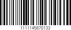 Código de barras (EAN, GTIN, SKU, ISBN): '1111145870133'