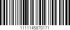 Código de barras (EAN, GTIN, SKU, ISBN): '1111145870171'