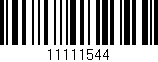 Código de barras (EAN, GTIN, SKU, ISBN): '11111544'