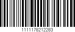 Código de barras (EAN, GTIN, SKU, ISBN): '1111178212283'