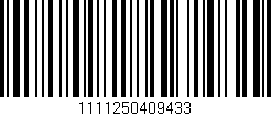 Código de barras (EAN, GTIN, SKU, ISBN): '1111250409433'
