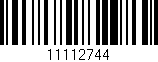 Código de barras (EAN, GTIN, SKU, ISBN): '11112744'