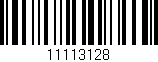 Código de barras (EAN, GTIN, SKU, ISBN): '11113128'