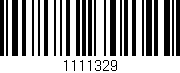 Código de barras (EAN, GTIN, SKU, ISBN): '1111329'