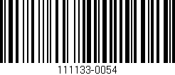 Código de barras (EAN, GTIN, SKU, ISBN): '111133-0054'