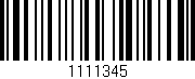 Código de barras (EAN, GTIN, SKU, ISBN): '1111345'