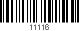 Código de barras (EAN, GTIN, SKU, ISBN): '11116'