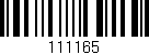 Código de barras (EAN, GTIN, SKU, ISBN): '111165'