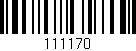 Código de barras (EAN, GTIN, SKU, ISBN): '111170'