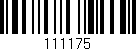 Código de barras (EAN, GTIN, SKU, ISBN): '111175'