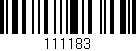 Código de barras (EAN, GTIN, SKU, ISBN): '111183'