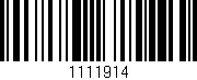 Código de barras (EAN, GTIN, SKU, ISBN): '1111914'
