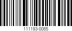 Código de barras (EAN, GTIN, SKU, ISBN): '111193-0065'