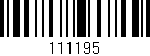 Código de barras (EAN, GTIN, SKU, ISBN): '111195'
