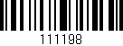 Código de barras (EAN, GTIN, SKU, ISBN): '111198'