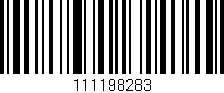 Código de barras (EAN, GTIN, SKU, ISBN): '111198283'