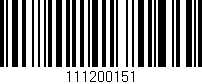 Código de barras (EAN, GTIN, SKU, ISBN): '111200151'