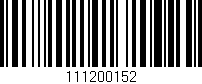 Código de barras (EAN, GTIN, SKU, ISBN): '111200152'