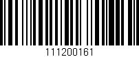 Código de barras (EAN, GTIN, SKU, ISBN): '111200161'
