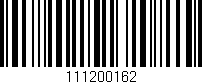 Código de barras (EAN, GTIN, SKU, ISBN): '111200162'