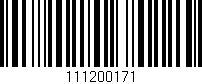 Código de barras (EAN, GTIN, SKU, ISBN): '111200171'