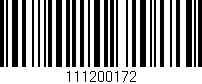 Código de barras (EAN, GTIN, SKU, ISBN): '111200172'