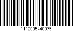 Código de barras (EAN, GTIN, SKU, ISBN): '1112035440375'