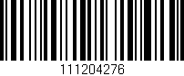Código de barras (EAN, GTIN, SKU, ISBN): '111204276'