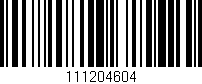 Código de barras (EAN, GTIN, SKU, ISBN): '111204604'