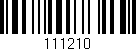 Código de barras (EAN, GTIN, SKU, ISBN): '111210'
