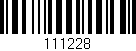 Código de barras (EAN, GTIN, SKU, ISBN): '111228'