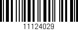 Código de barras (EAN, GTIN, SKU, ISBN): '11124029'