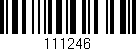 Código de barras (EAN, GTIN, SKU, ISBN): '111246'