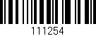 Código de barras (EAN, GTIN, SKU, ISBN): '111254'