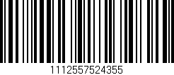 Código de barras (EAN, GTIN, SKU, ISBN): '1112557524355'