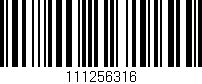 Código de barras (EAN, GTIN, SKU, ISBN): '111256316'