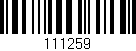 Código de barras (EAN, GTIN, SKU, ISBN): '111259'
