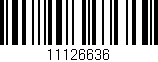 Código de barras (EAN, GTIN, SKU, ISBN): '11126636'