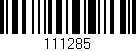 Código de barras (EAN, GTIN, SKU, ISBN): '111285'
