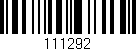 Código de barras (EAN, GTIN, SKU, ISBN): '111292'