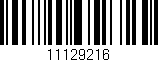 Código de barras (EAN, GTIN, SKU, ISBN): '11129216'