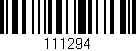 Código de barras (EAN, GTIN, SKU, ISBN): '111294'