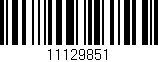 Código de barras (EAN, GTIN, SKU, ISBN): '11129851'