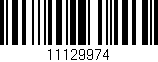 Código de barras (EAN, GTIN, SKU, ISBN): '11129974'