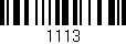 Código de barras (EAN, GTIN, SKU, ISBN): '1113'