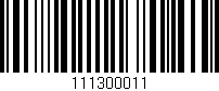 Código de barras (EAN, GTIN, SKU, ISBN): '111300011'