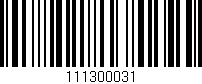 Código de barras (EAN, GTIN, SKU, ISBN): '111300031'